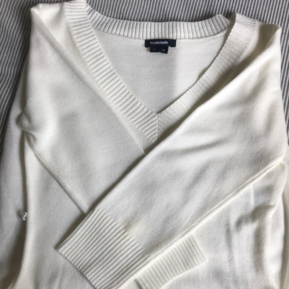 Ivory Sweater Dress.